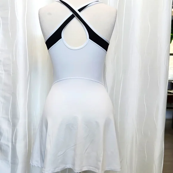 Black and White Athletic Dress - Picture 2 of 4